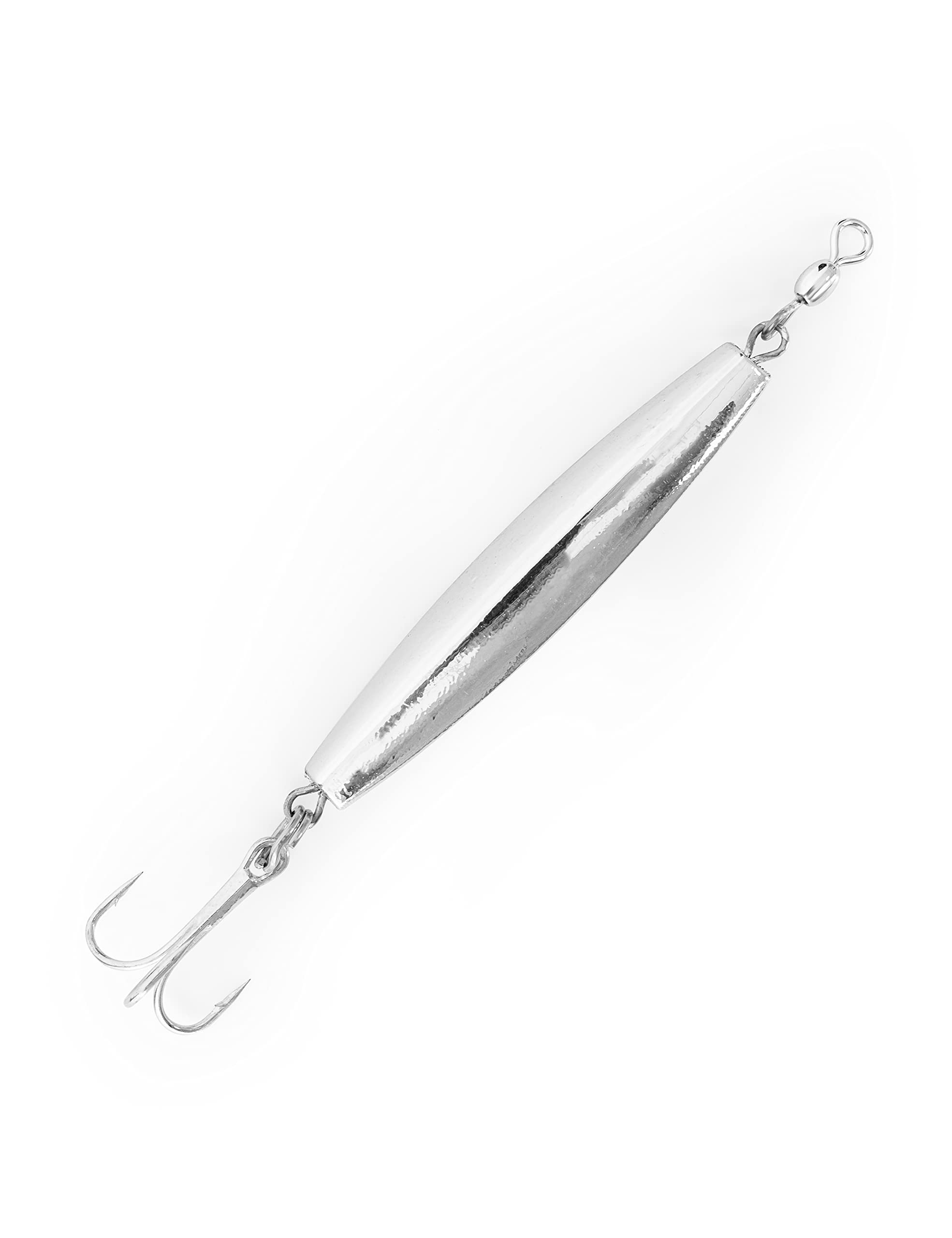 Bluewing 6oz/8oz/10oz/12oz/14oz/16oz Fishing Diamond Jig Chrome with High Carbon Steel Treble Hook 1pc Premium Fish Lure Durable for Saltwater