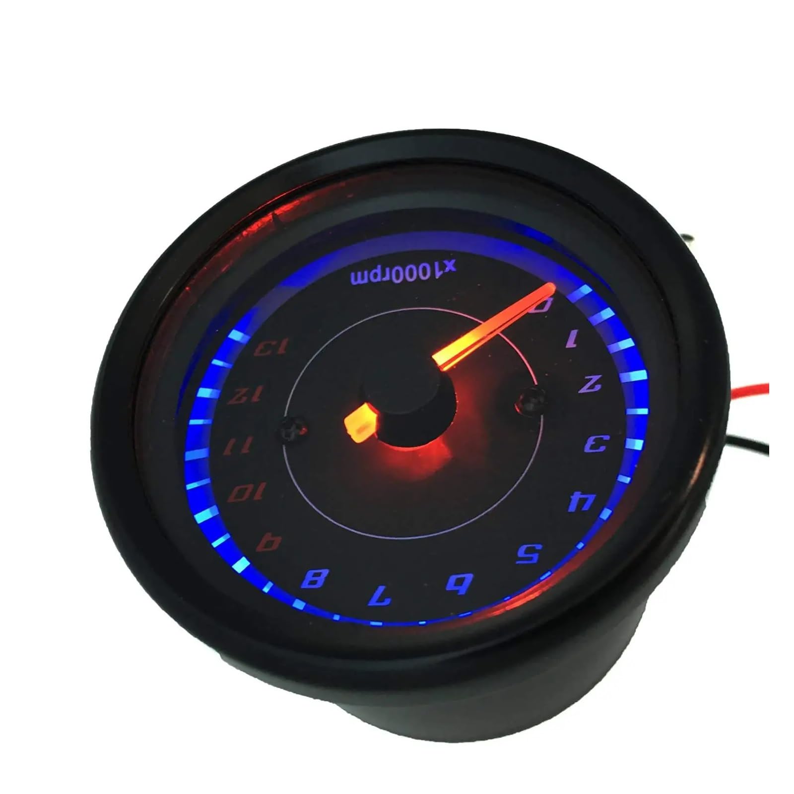 Contagiri universale per moto DC 12V, contagiri elettronico, tachimetro, indicatore retroilluminato a LED, 13000 giri/min. Indicatore