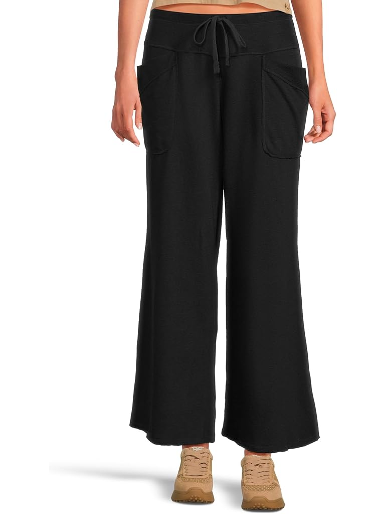 Black Free People Staycation Lounge Pants
