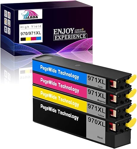 Miniatura 1 de 970XL 971XL 970 971 Cartuchos de tinta compatibles de repuesto para HP 970 971 XL, funciona para impresora HP Officejet Pro X576dw X451dn X451dw