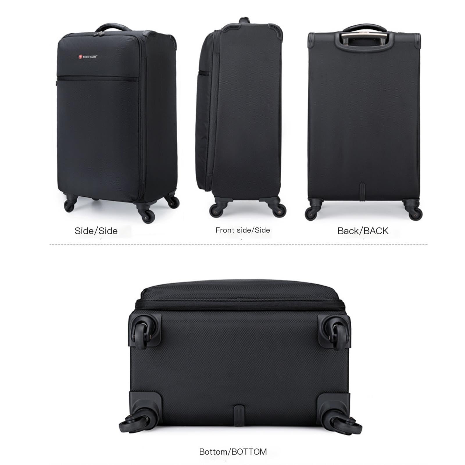 Reisekoffer Leichter Trolley-Koffer 20 Zoll Bordkoffer Universal-Rollkoffer, Verschiedene Größen erhältlich Weichschalenkoffer(Gray,20in)