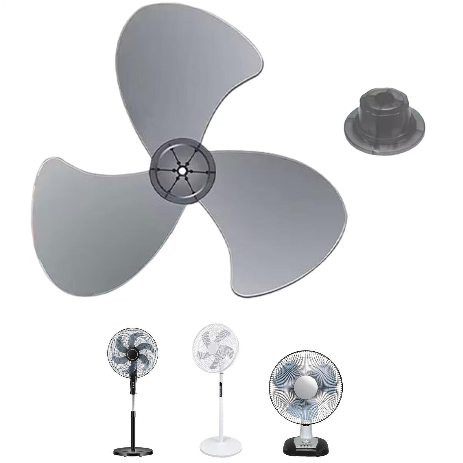 Ersatz-Lüfterblätter – 40 cm, elektrische Universal-Aufsätze, Ersatz für Außenventilator, für Innen- und Außenbereich, Zuhause, Büro, Schreibtisch, Küche, Wohnheim, Garage, Werkstatt, Camping