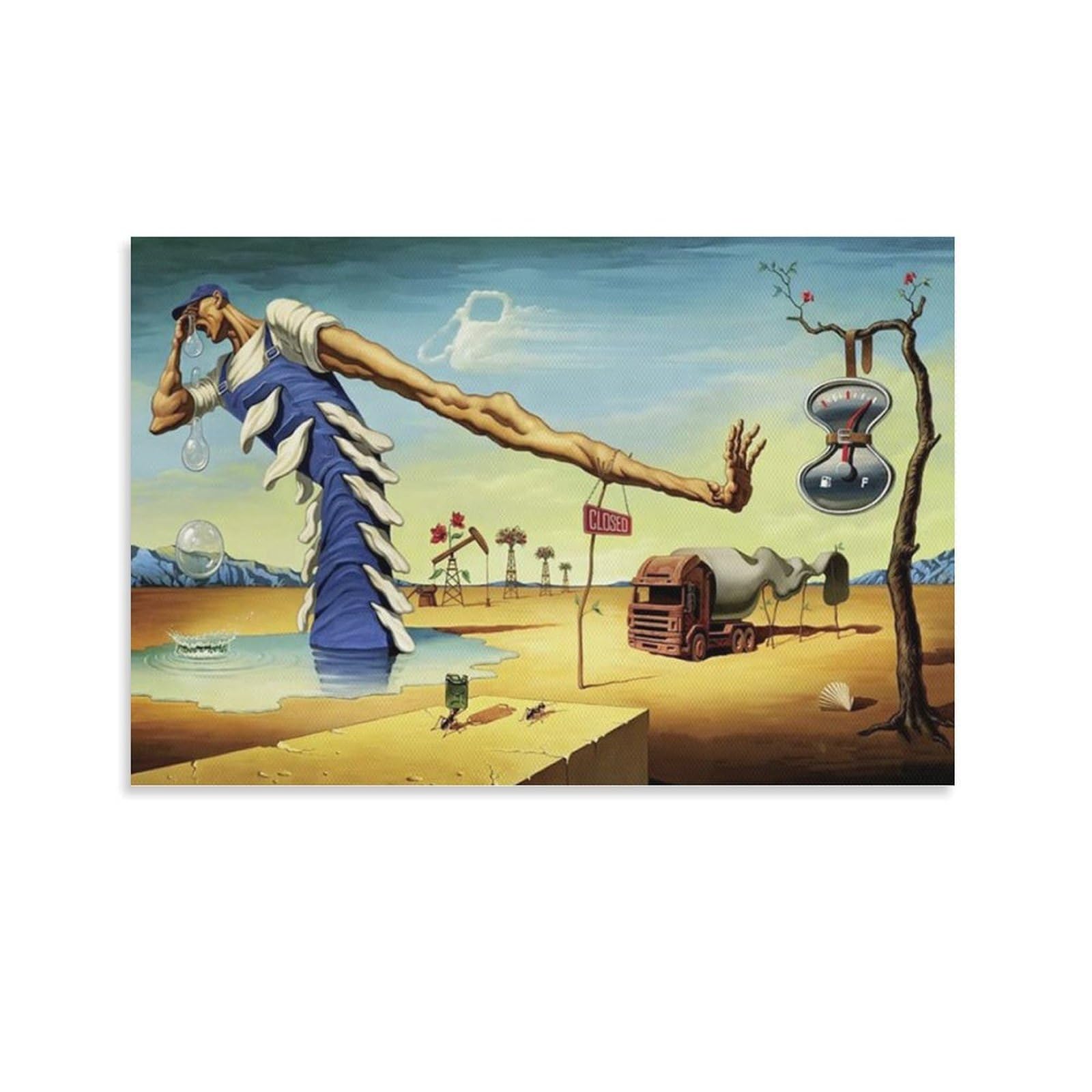 Salvador Dali Wall Art Home Wall Decorations for Bedroom Living Room Oil Paintings Canvas Prints-391 Canvas Wall Art Prints Poster Photo Picture Painting Posters Room Decor 20x30inch(50x75cm) — image 1