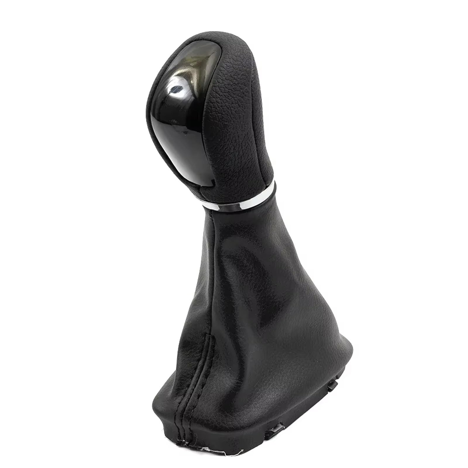 LWQTRSF Paddle shifters Compatible with Benz for W203 W204 Black Automatic Gear Shift Knob with Gaitor Boot Automatic Transmission Car Accessories