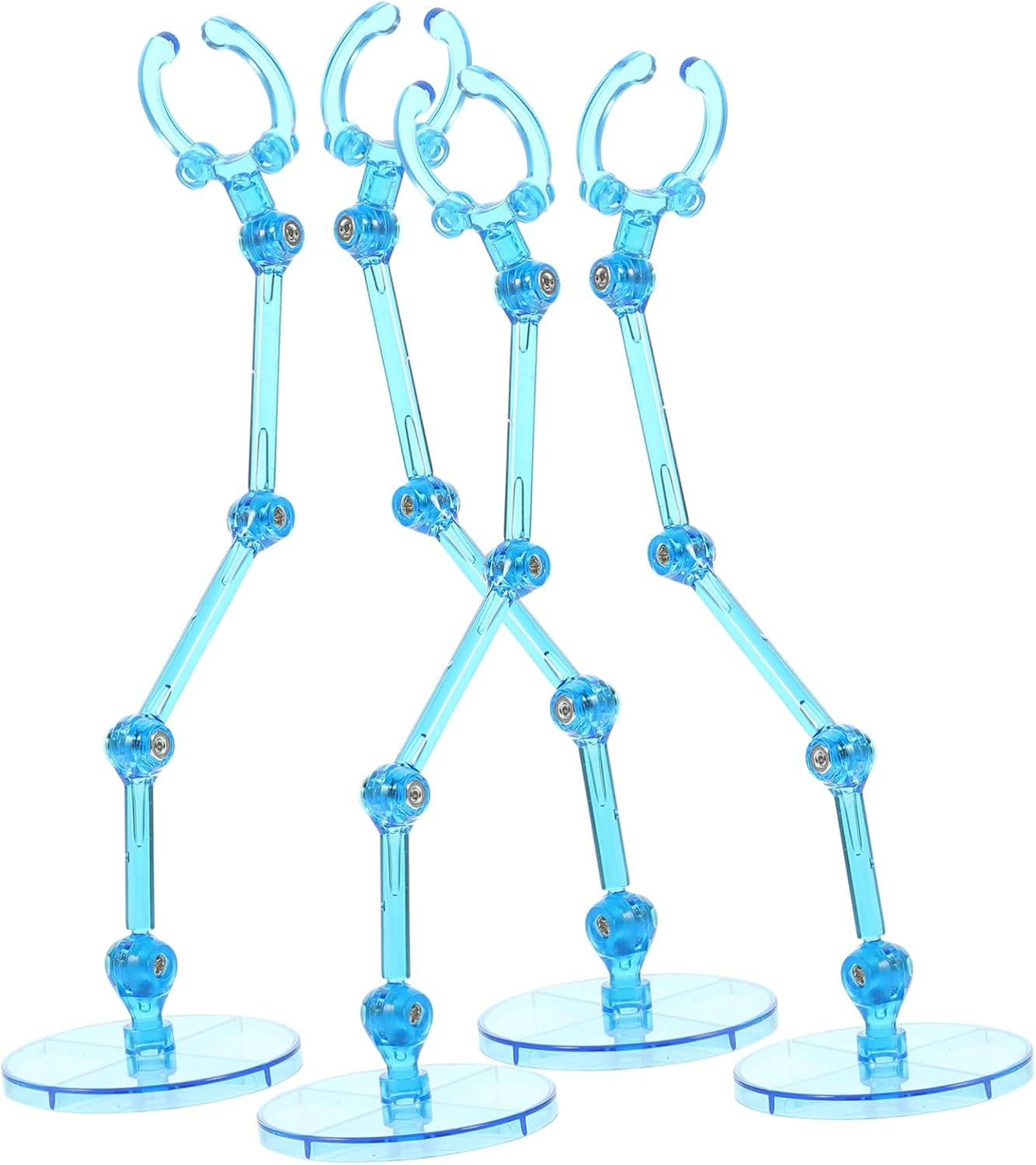 ibasenice 4pcs Assembly Model Bracket Action Figure Stand Display Stands for Toys