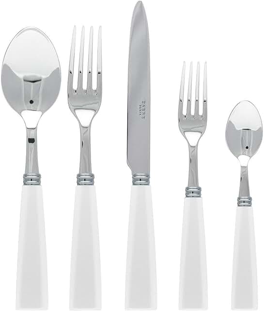 white flatware
