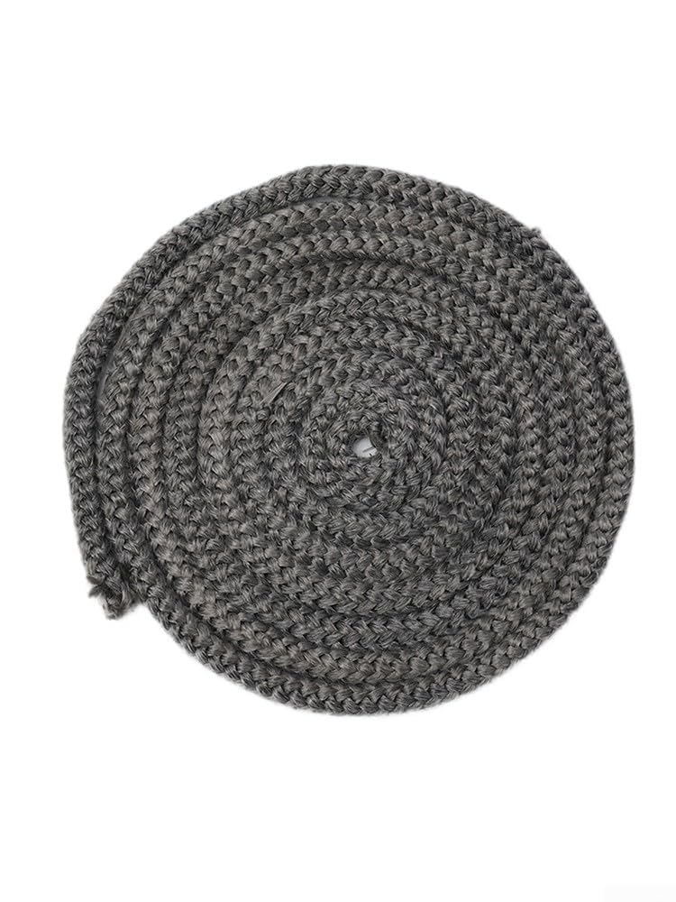 Corda resistente al calore, Guarnizione in corda in fibra di vetro diametro 12 mm nera lunghezza 2-3 m for stufe e caminetti(3m)