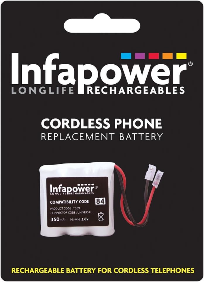 Infapower350mAh Ni-Mh Replacement Battery for Cordless Phone