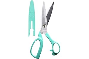 9-Inch Lightweight Fabric Scissors with Protective Cover