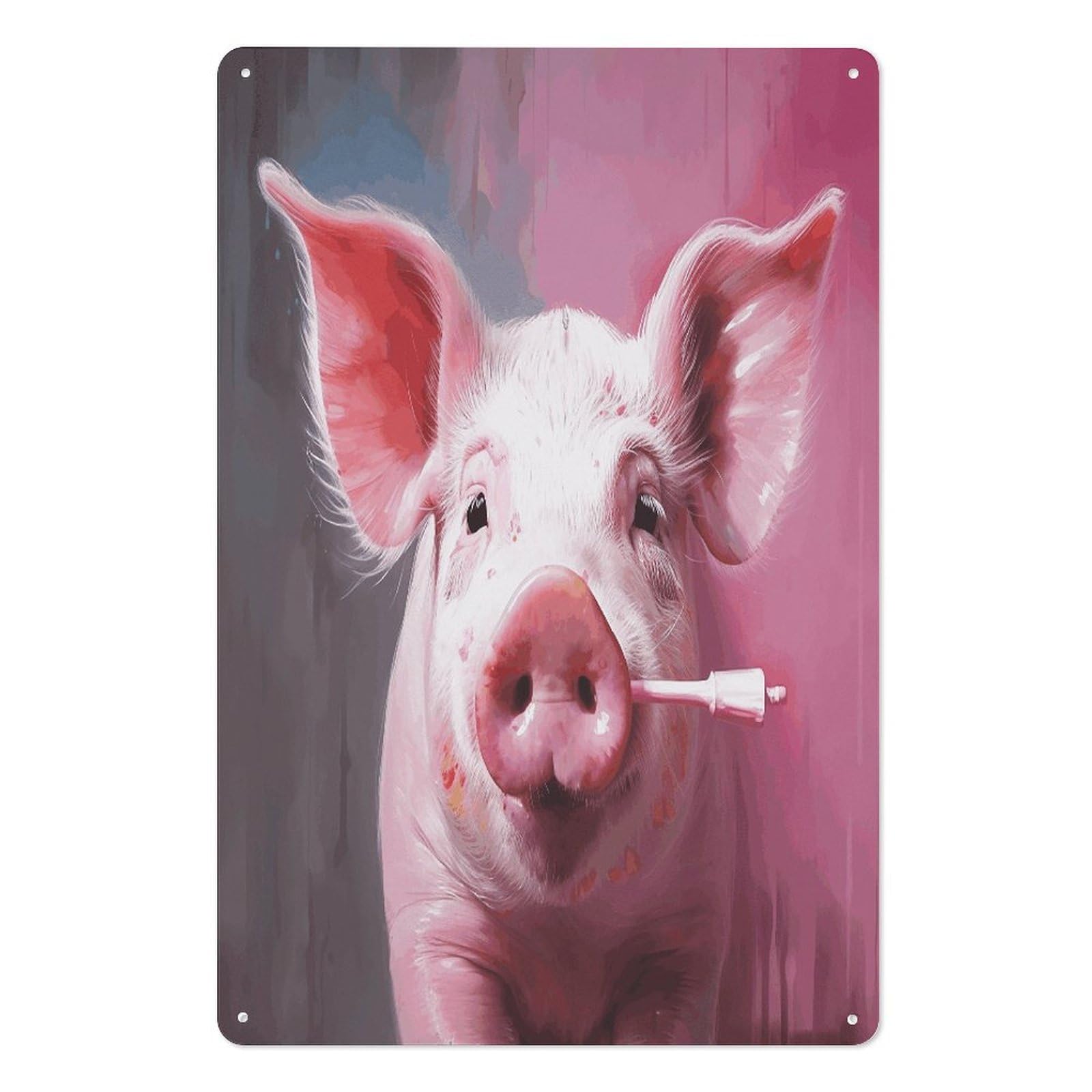 Adfgyerh Style Smiling (12) Tin Sign Hanging Art Prints,Wall Decor For Gifting And Party Decoration 7.9X11.8 Inch,Wall Art For Home Garden Greenhouse Living Room Bedroom Yard