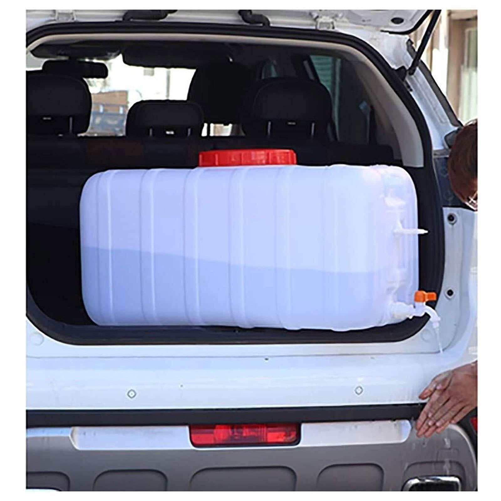 Contenitori d'Acqua Serbatoio dell'Acqua Contenitore Auto Trasporto Acqua Potabile Portatile Contenitore Secchio con Rubinetto for Campeggio, Escursionismo, Arrampicata, Zaino in Spalla (Mater