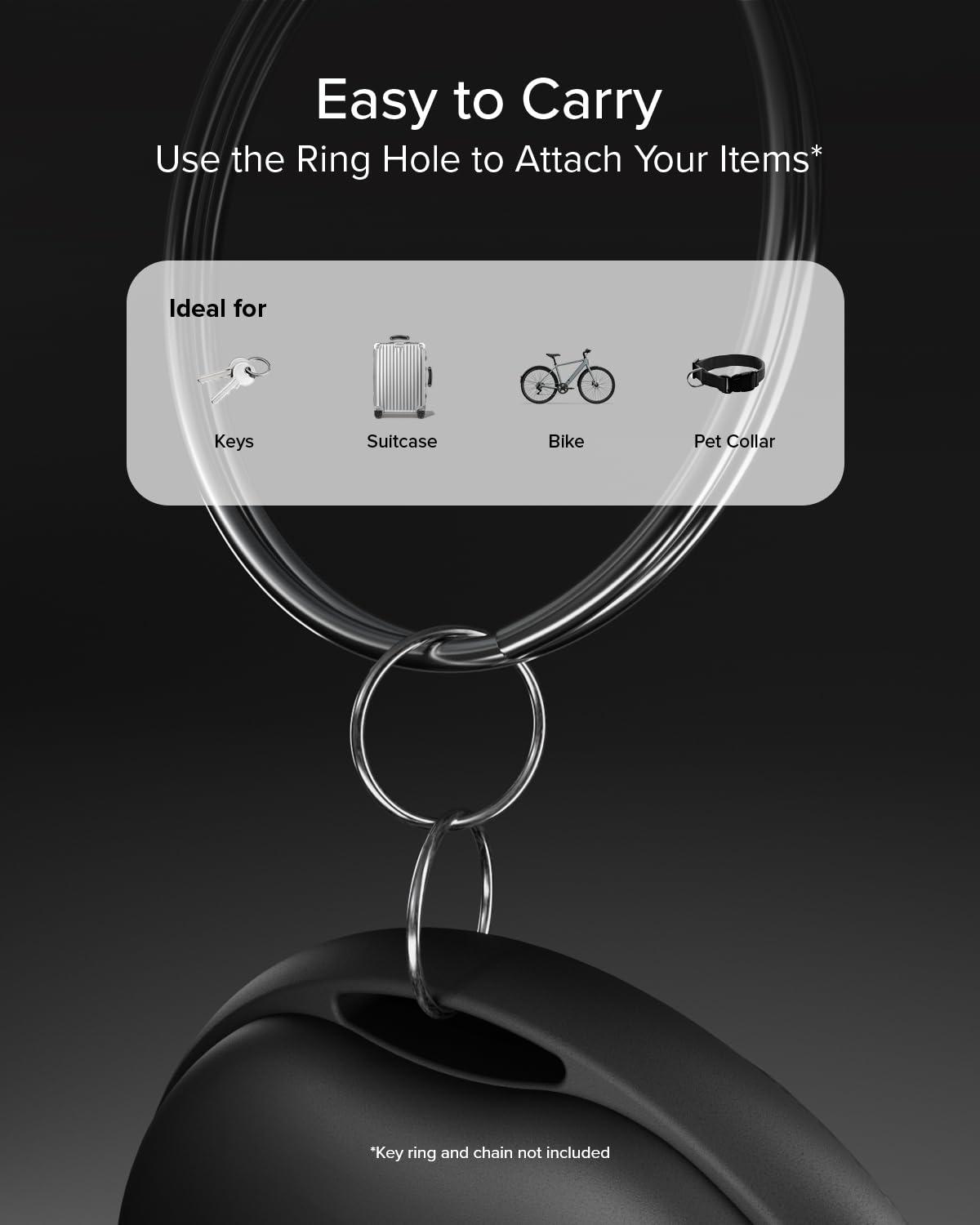 SBS Track My Dual Kit, 4 Localizzatori Smart Tag, Finder Trova Oggetti (Confezione da 2)