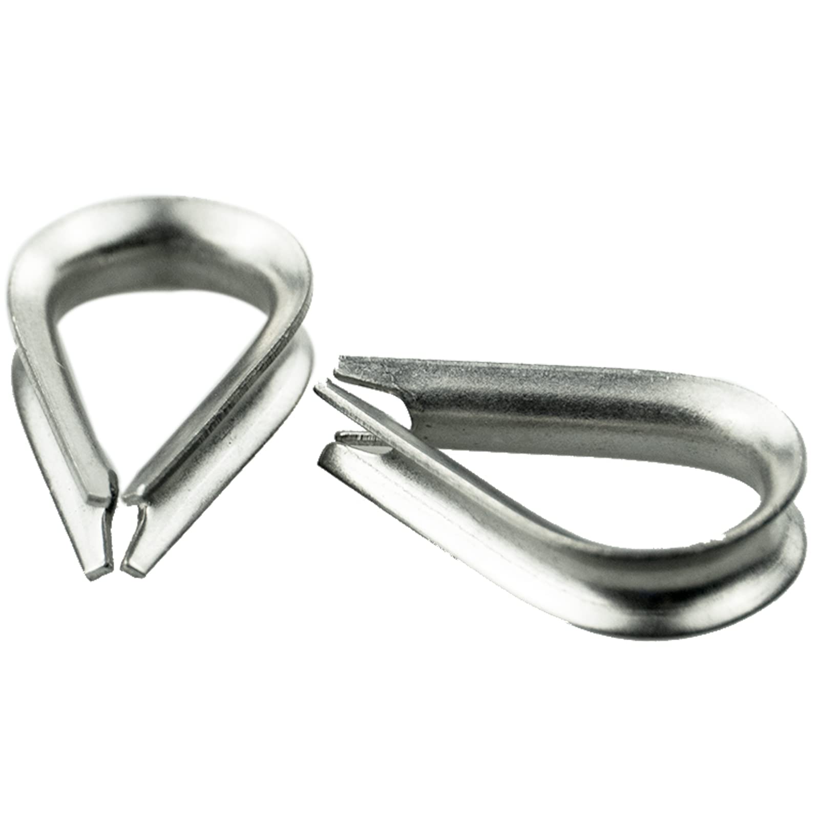 50 Pezzi Ditali Acciaio Inox 3mm Per Cavi 2.5-3mm - Protezione Cavi Metallici - Foto 10