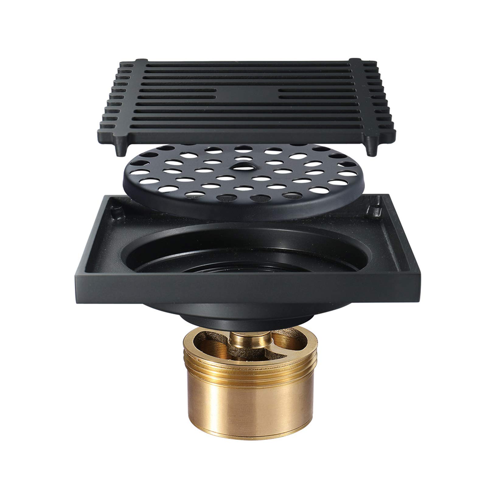 Buy Floor Drain With Removable Cover, 100 x 100MM Sink Square Copper