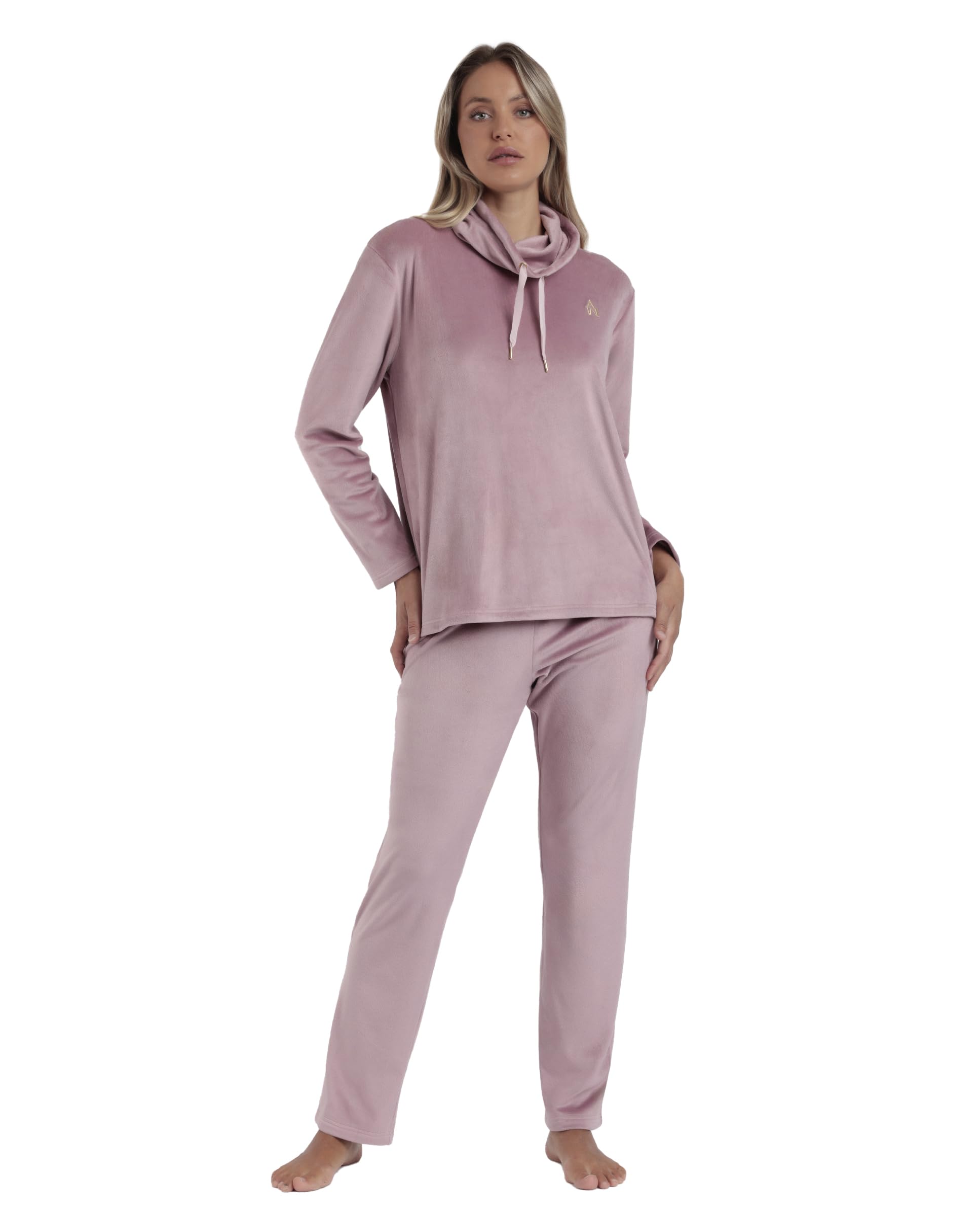 ADMAS Luxury Pigiama a maniche lunghe in velluto Tracksuit da donna