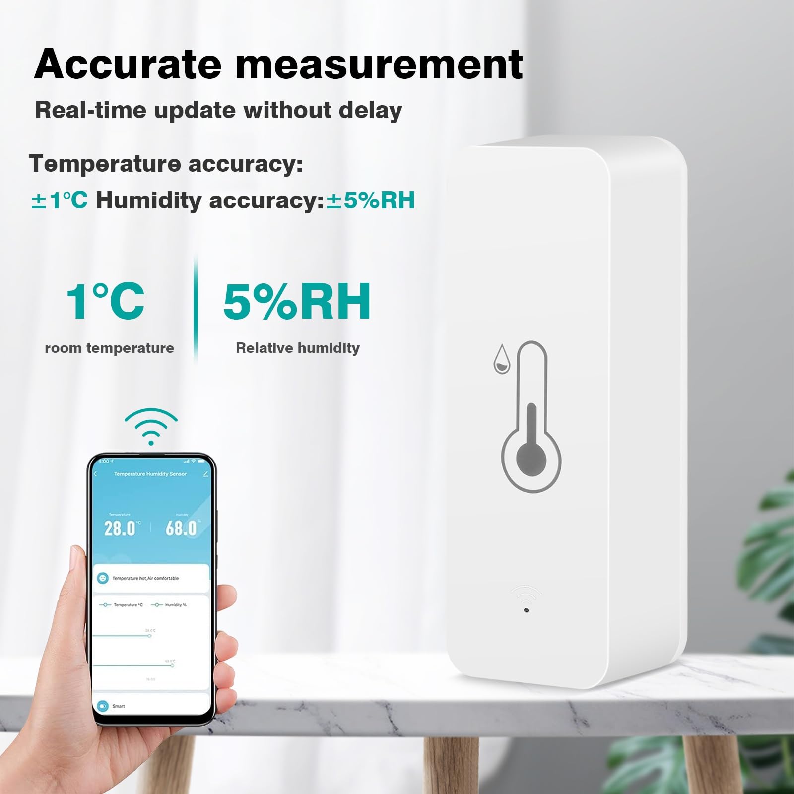 Matter Hub Sensore Temperatura E Umidit&agrave; Zigbee Con Display LCD Zemismart Aqara Sensore Porte E Finestre