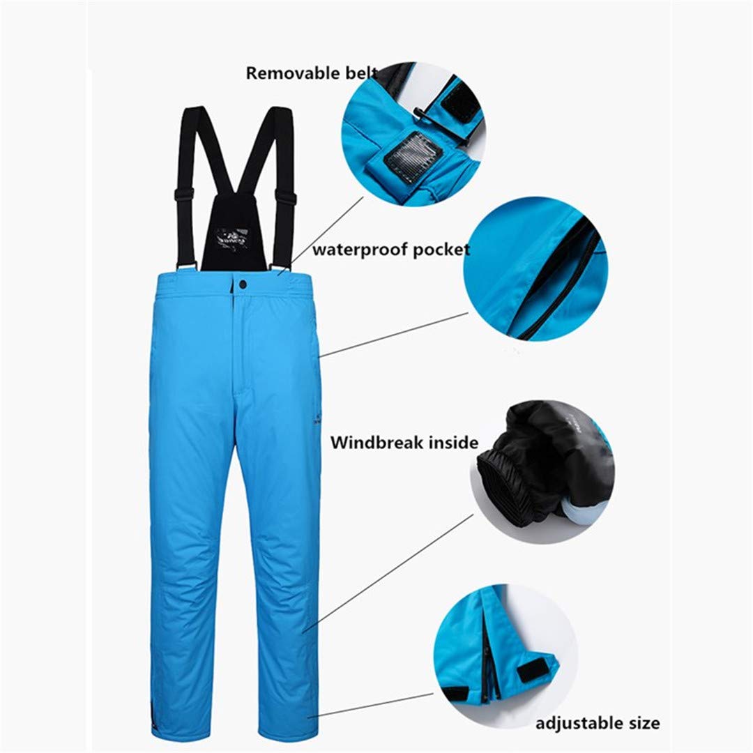 Saeohnssty Unisex gruby ciepły kombinezon narciarski wodoodporny wiatroszczelny narciarstwo snowboard kurtka spodnie zestaw AS PHOTO10 L