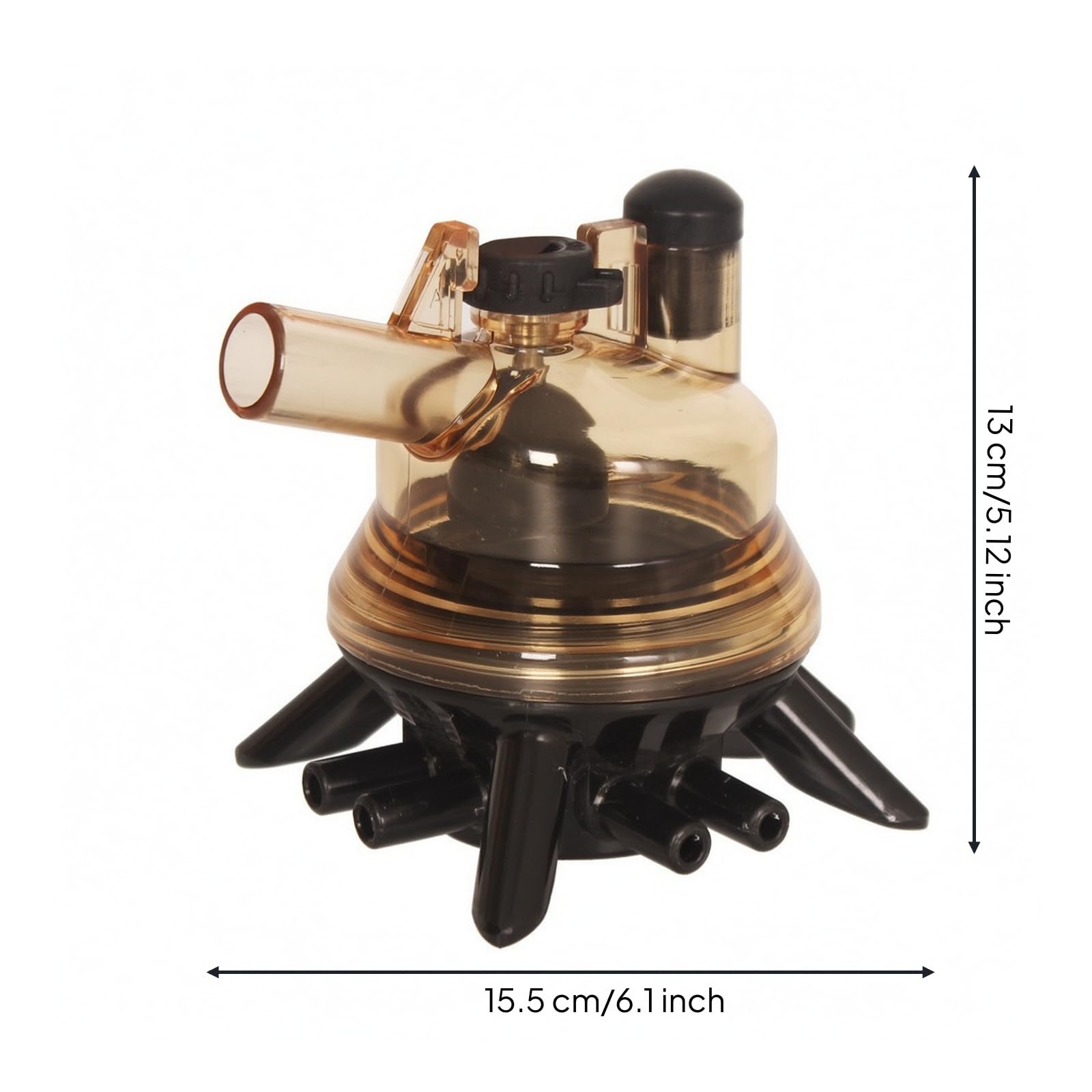 Collettore Del Latte Non Tossico | Struttura in Plastica Sanitaria, Collettore di Mungitura con Coperchio, Trasparente, per fattoria, Allevatori, fattorie