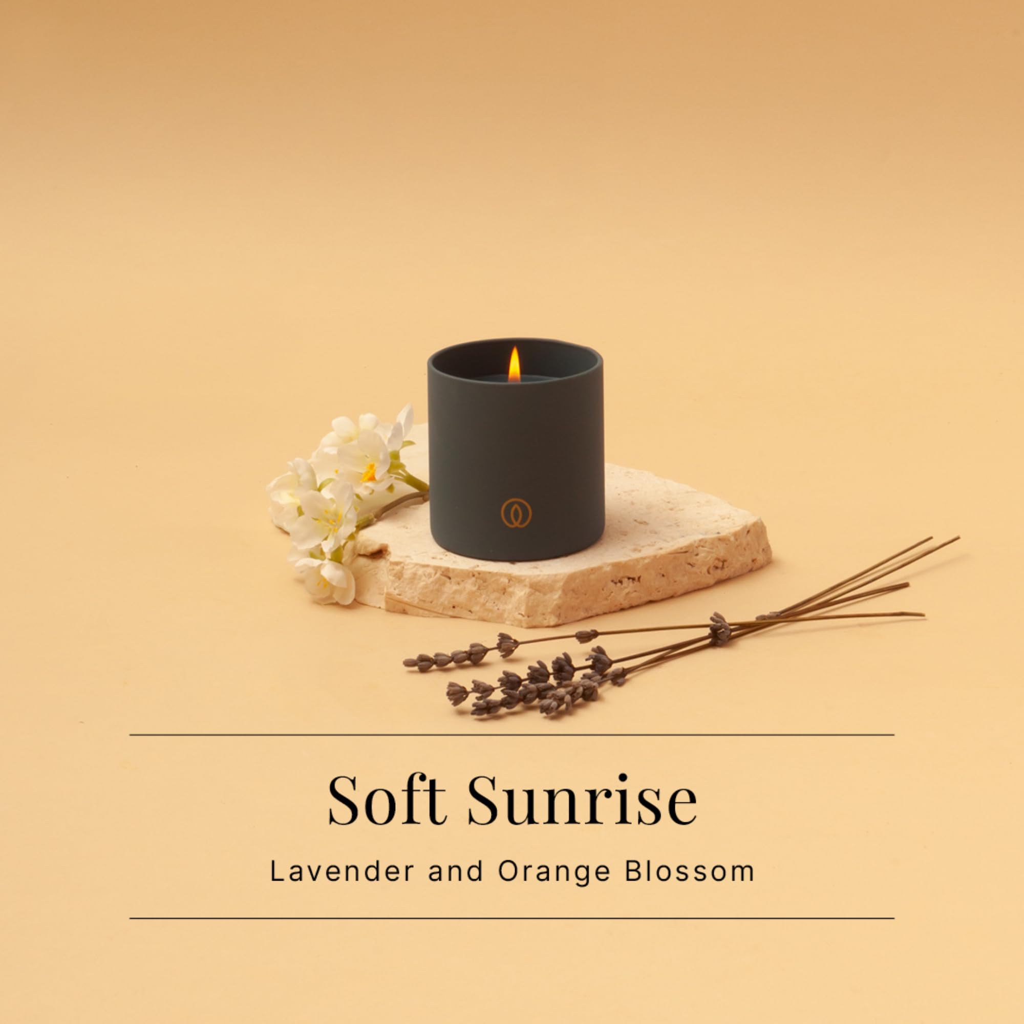 Spaas 6 candele profumate Glow ± 35 ore, Soft Sunrise, lavanda e fiori d'arancio