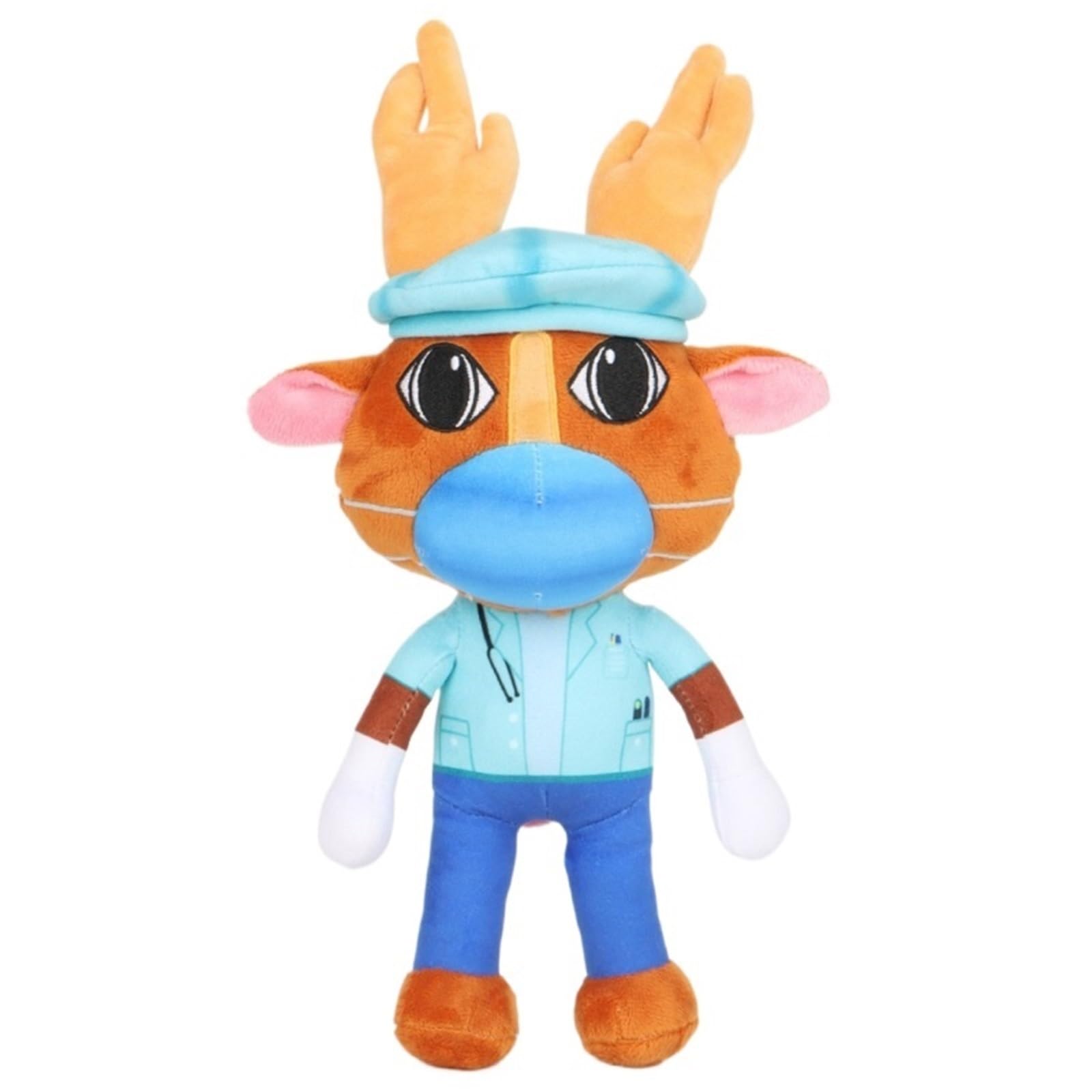 KUKUShining Animal Hospital Plush, Soft Game Character Stuffed Doll Collectible Gift(Dr. Moose) — image 1