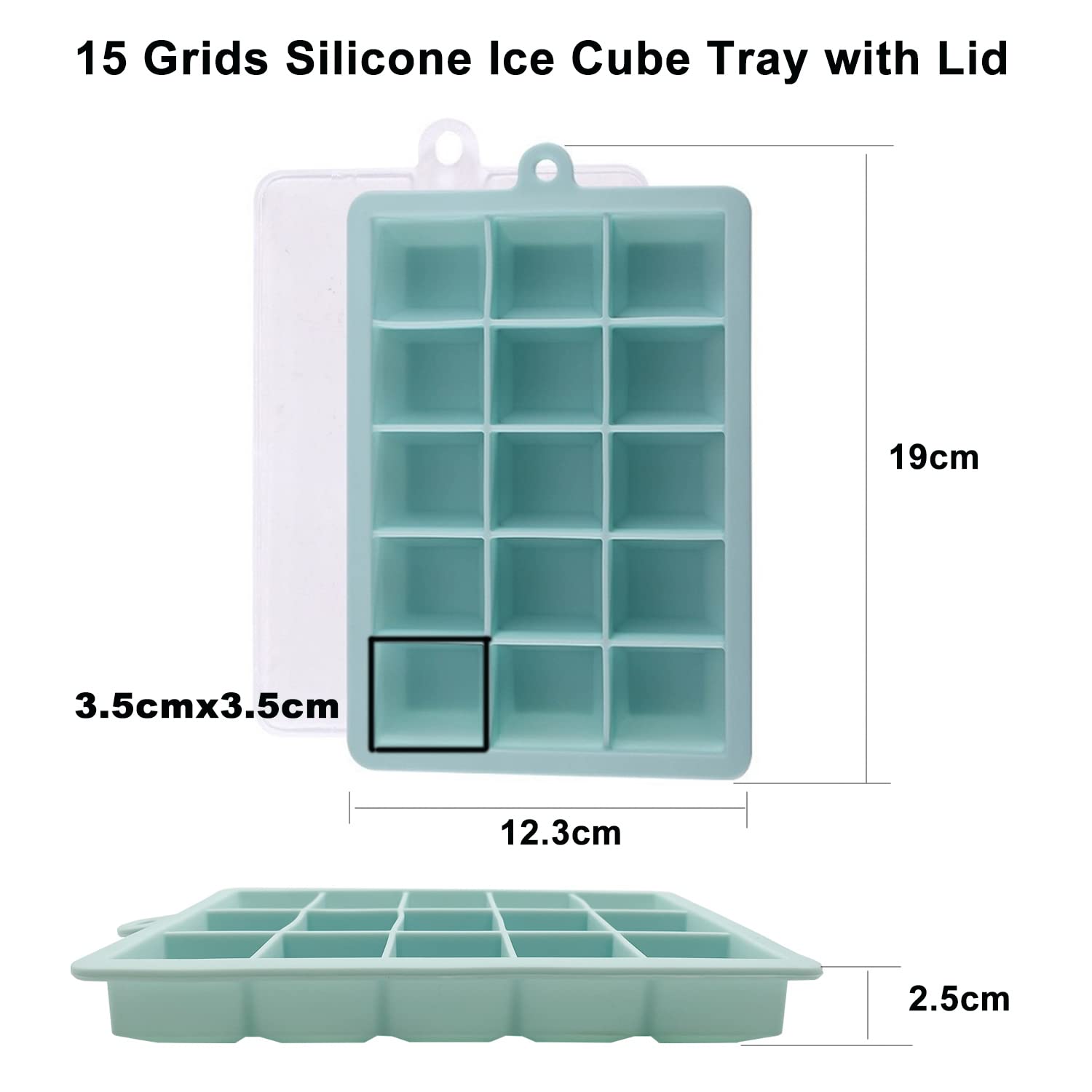 Cubo de hielo con tapa, alicates de hielo y molde de silicona para cubitos de hielo de 1.3 L, pequeño cubo de hielo de acero inoxidable, recipiente de hielo, para bar en casa, champán, vino