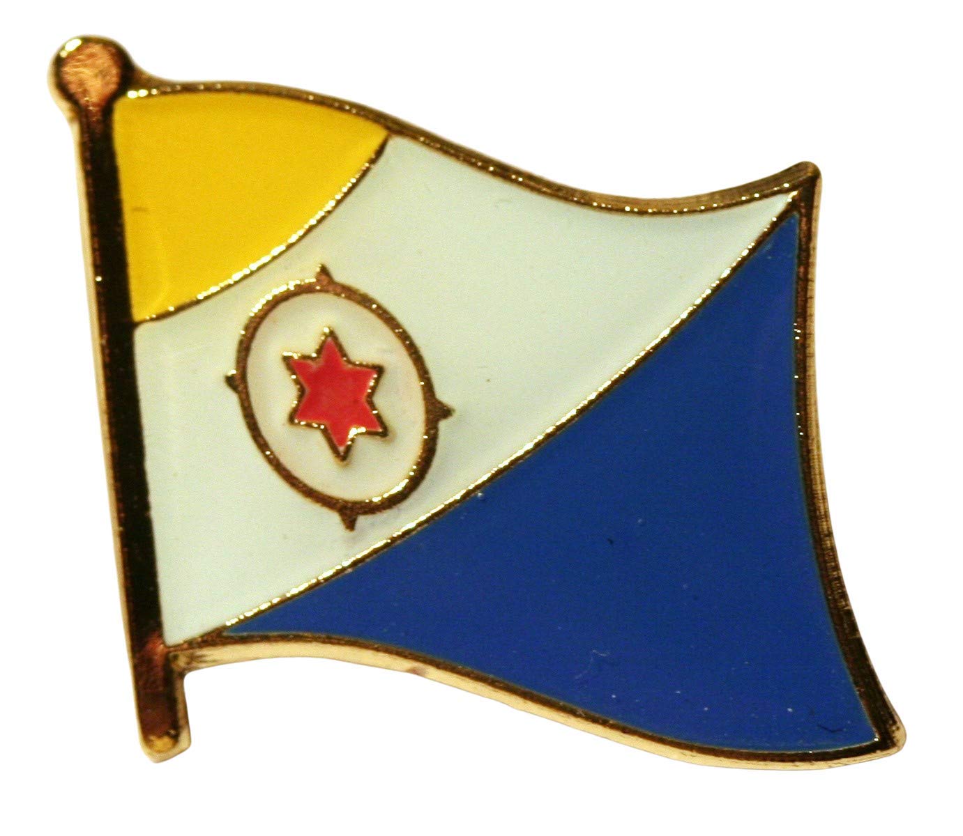 Buxton's Badges Multiple Bonaire Flag Pin Badge
