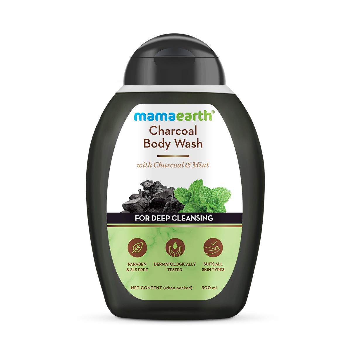 Mamaearth Charcoal Body Wash With Charcoal & Mint for Deep Cleansing, Shower Gel For Men – 300 ml