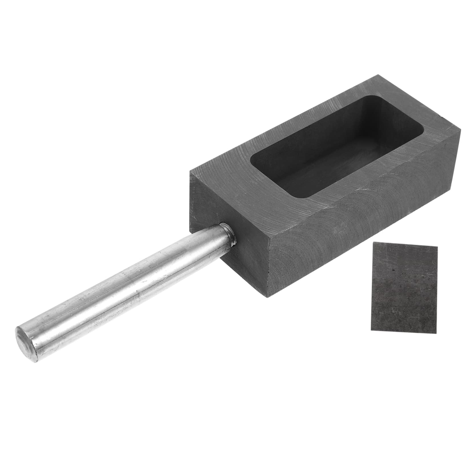 MUELODSIC High-Temp Gold Bar Casting Mold Graphite Crucible Jewelry Melting Supply