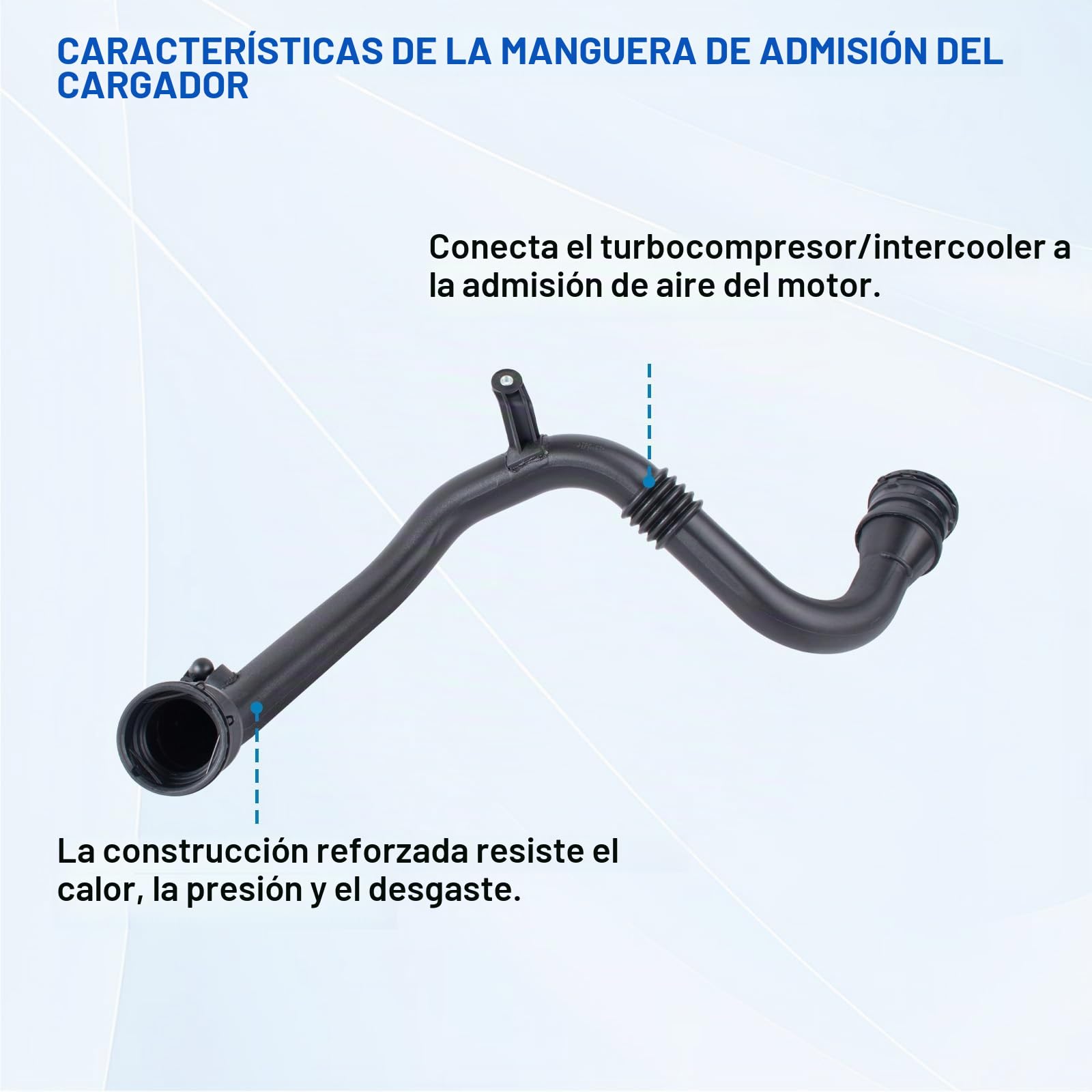 Manguera de turbo, manguera de aire de carga, intercooler, manguera de turbo, manguito de intercooler, manguera de intercooler Fluence Megane III CC Scenic III 1.5 DCI 8200981498