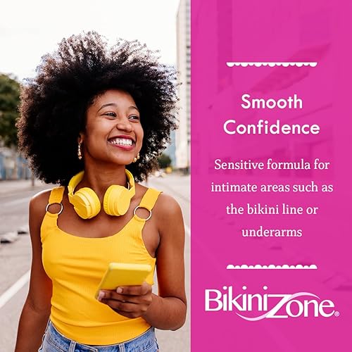 Miniatura 4 de Bikini Zone Removedor de vello en crema  Depilación instantánea para mujeres  Crema depilatoria para pieles sensibles y áreas delicadas  Dura más