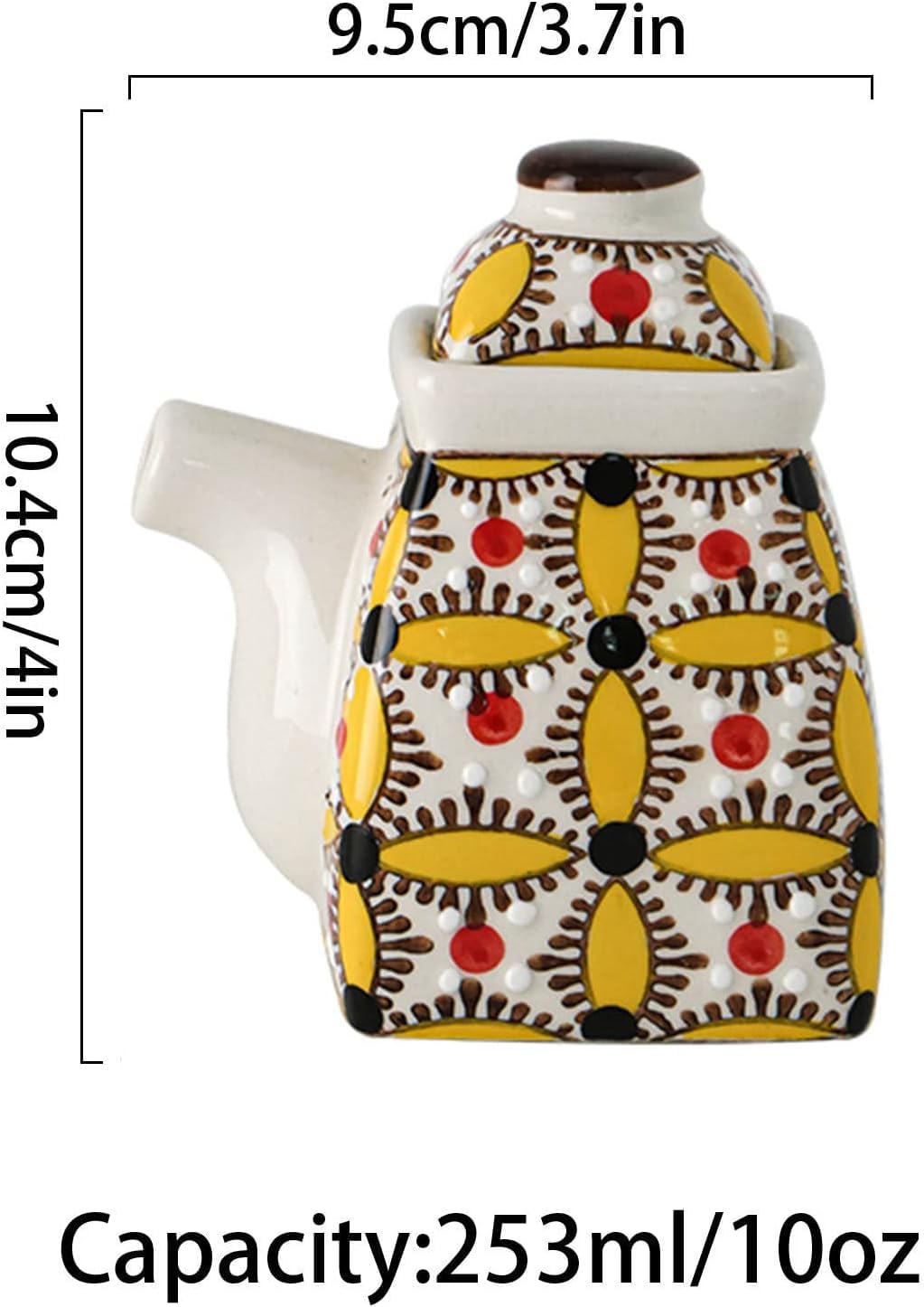 CAFIEDR Porcelain Spice Jar,sugar pot,Pastoral Style Creamer and Sugar Sets,Bohemia Creamer Jug Sugar Jar, Coffee Serving Set - Image 3