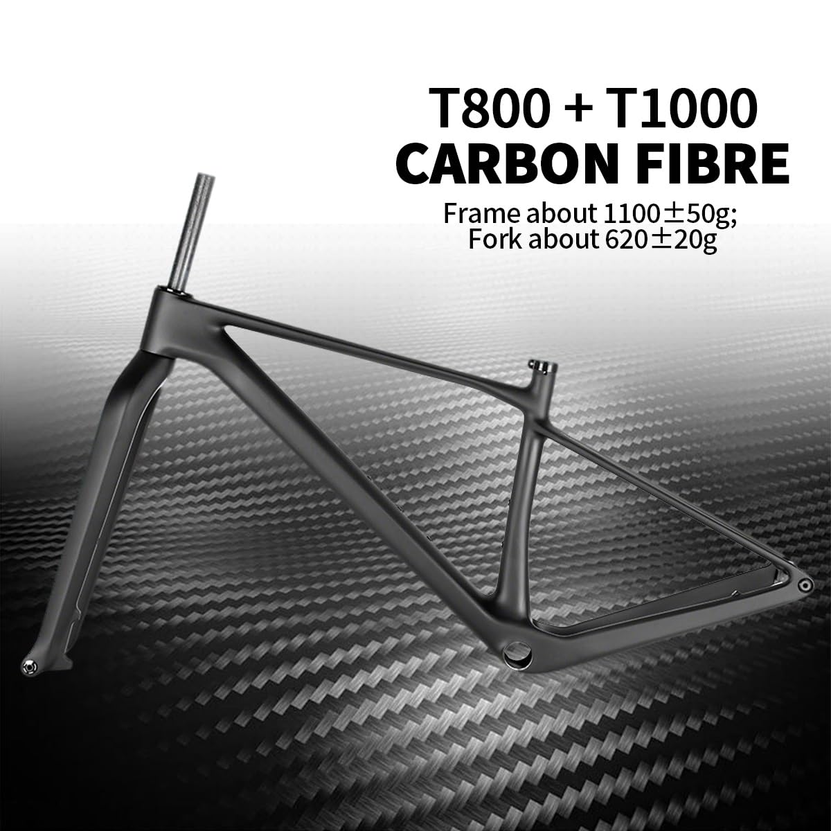 Rama z włókna węglowego 29er 15,4/17,3/18,9 cala Zwiększenie roweru górskiego z widelcem 15 x 110 mm 12 148 mm trzpień hamulca tarczowego Hardtail dociskowe BB92 (M-29 17,3 cala)