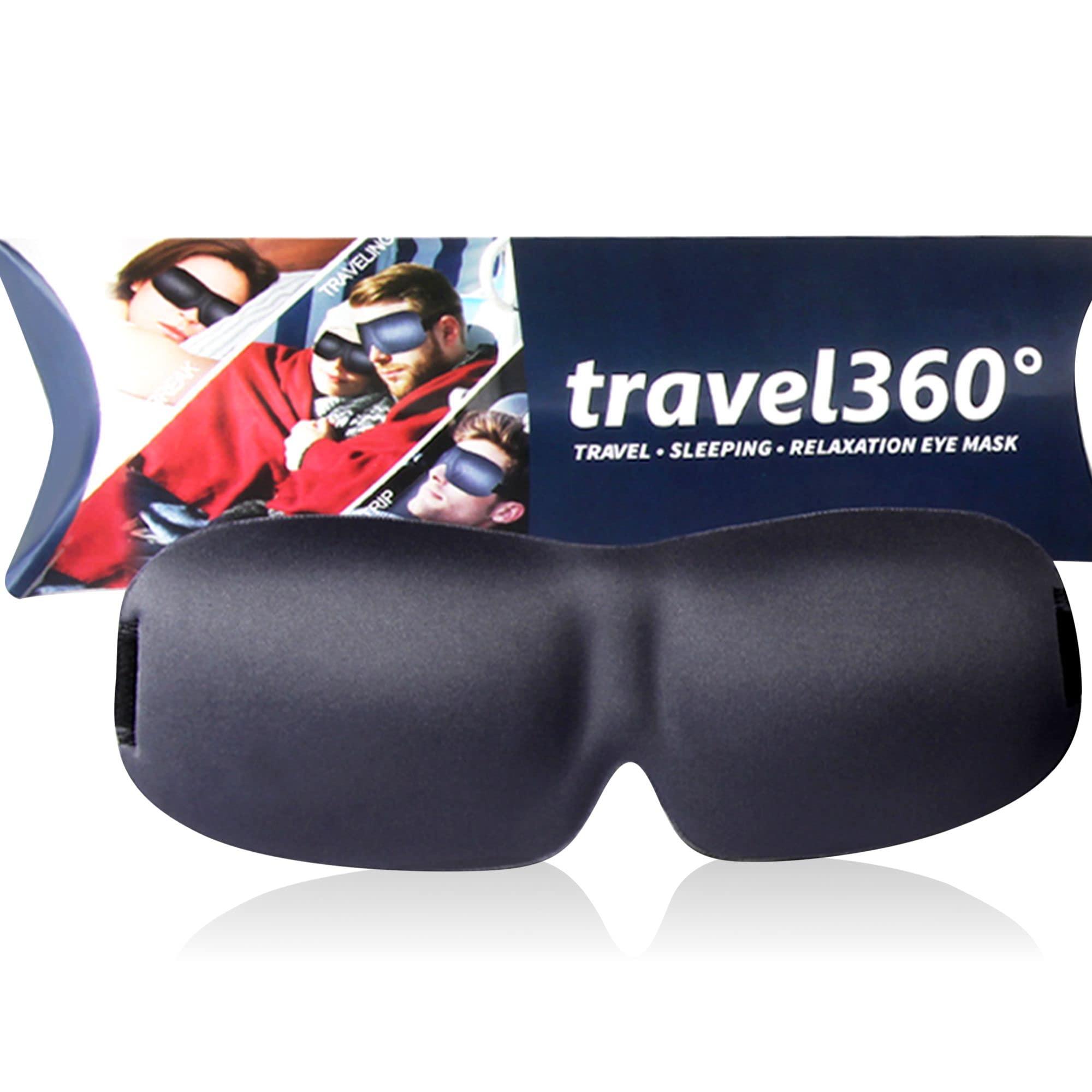 Mulberry Silk Eye mask with Adjustable Strap - Comfortable and Lightweight Eyemask for Sleeping, Meditation, Travelling, and Relaxation - Blindfold Mask for Men and Women (Grey)