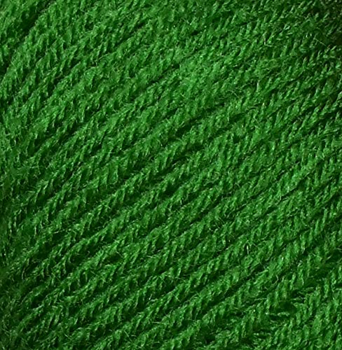 Image of M.G ENTERPRISE 100% Acrylic Wool Leaf Green (Pack of 12) Baby Soft Wool Ball Hand Knitting Wool /Art Craft Soft Fingering Crochet Hook Yarn, Needle Knitting Yarn Thread Dyed a€¦ D