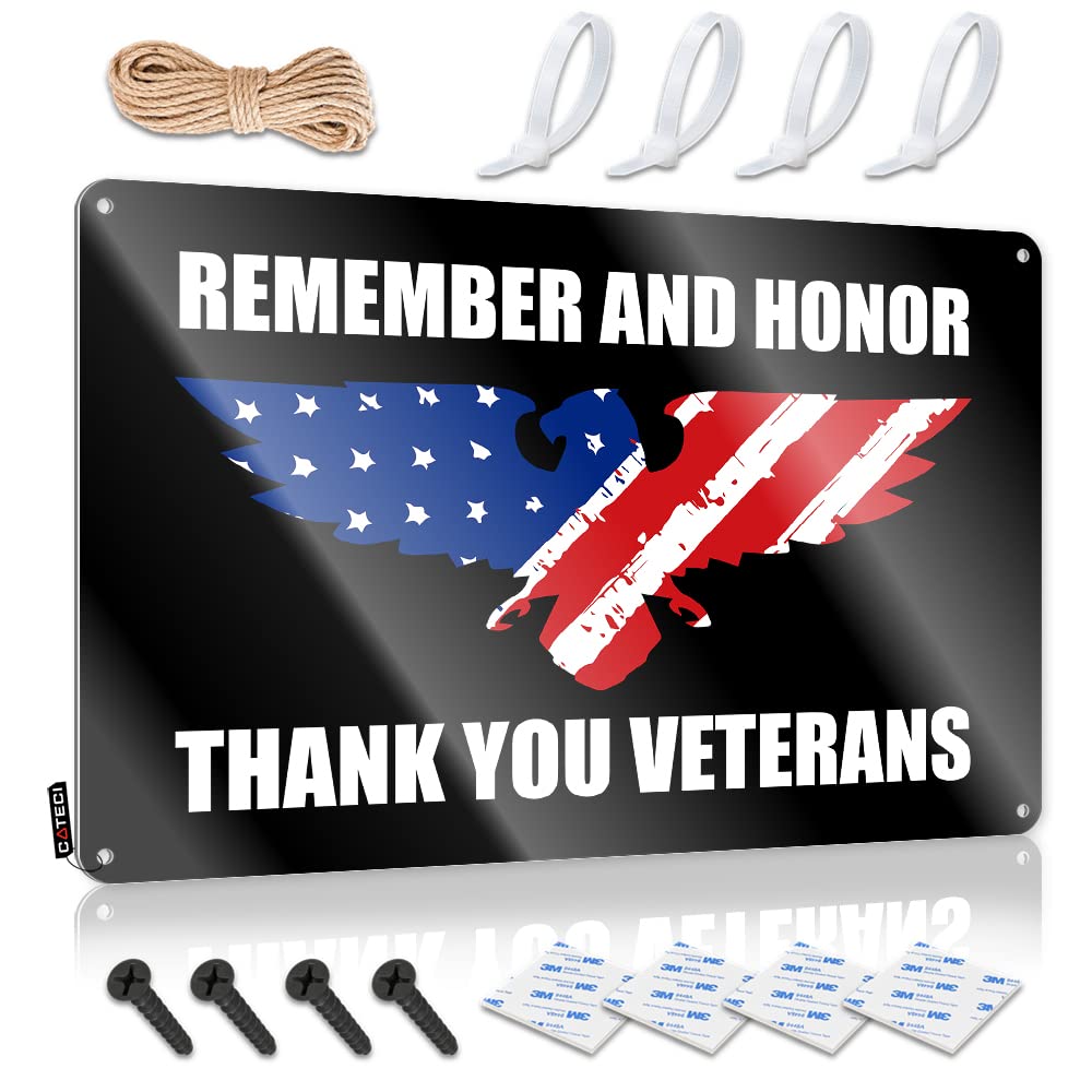 Panneau en étain Us Veterans Day Soldier, l'idée cadeau pour décoration de chambre homme