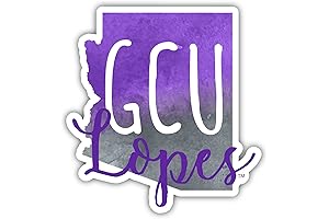 Grand Canyon University Lopes Watercolor State Die Cut Decal 2-Inch Officially Licensed Collegiate Product