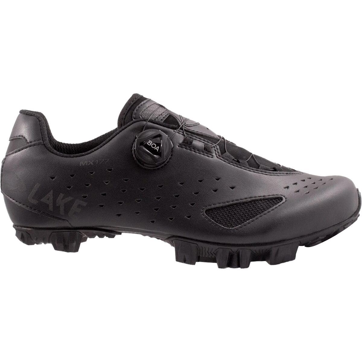Lake MX177-X Wide Mountain Bike Shoes BLACK-REFLECTIV 44