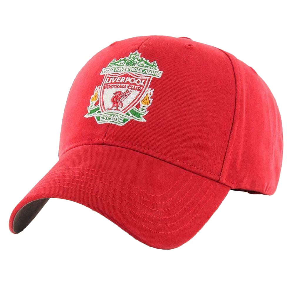 Liverpool FC Red Crest Cap - Authentic EPL Merchandise