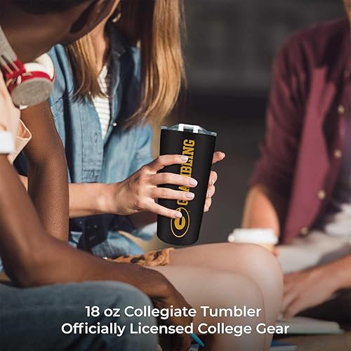 Miniatura 465 de Campus Colors Vaso de acero inoxidable de la NCAA perfecto para el día del partido, 18 onzas, doble pared, mantiene las bebidas perfectamente Azul