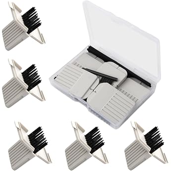 Hearing Aid Filter Set of 5 40 Pieces Cerumen Filter Replacement Filter Cleaning Brush and Cleaning Cloth - For Widex Phonak Resound etc