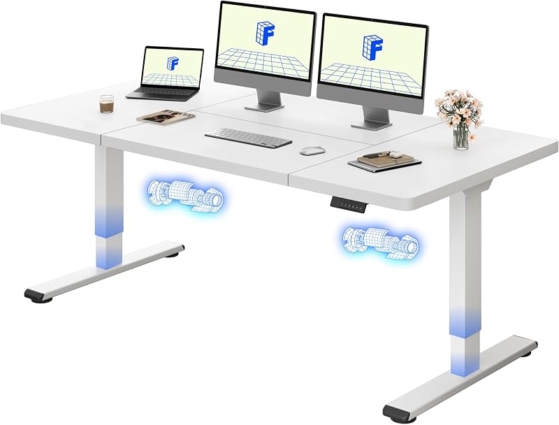 FLEXISPOT 110x54 acero doppio motore con ricarica wireless
