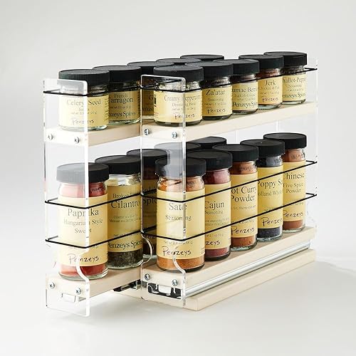 Miniatura 4 de Vertical Spice - Estante de especias estrecho extraíble - Cajón deslizante para organización de cocina - Organizadores y almacenamiento de despensa