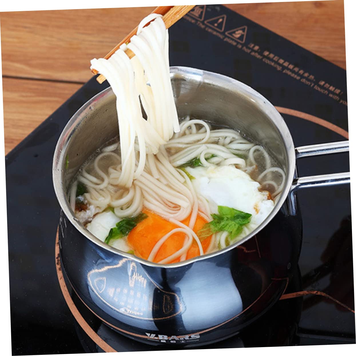 VINTORKY Candy Melt Pot Chocolate Melting Machine Cheese Melting Pot Stainless Steel Bowl Compact Design