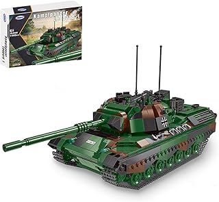 MAYS WW2 Military Tank Model Building Blocks, Leopard 1 Main Battle Tank Army Tank Model for Kids Adults, DIY MOC Construction Toy Compatible with Lego Technic - 1145 Pieces