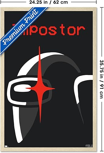 Vista 7 de Trends International Póster de pared de Among Us Impostor, 22.37 x 34.00 pulgadas, versión sin marco