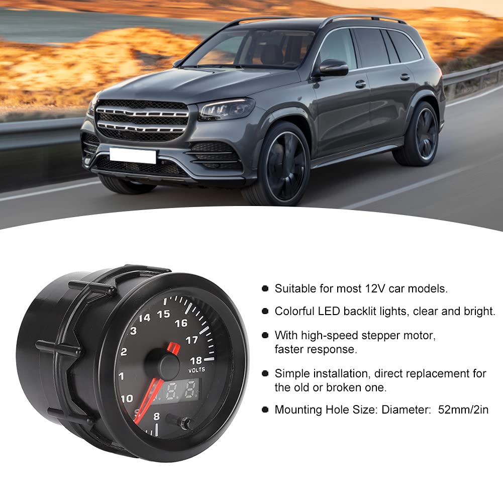 2in 52mm Car Voltmeter Voltage Gauge