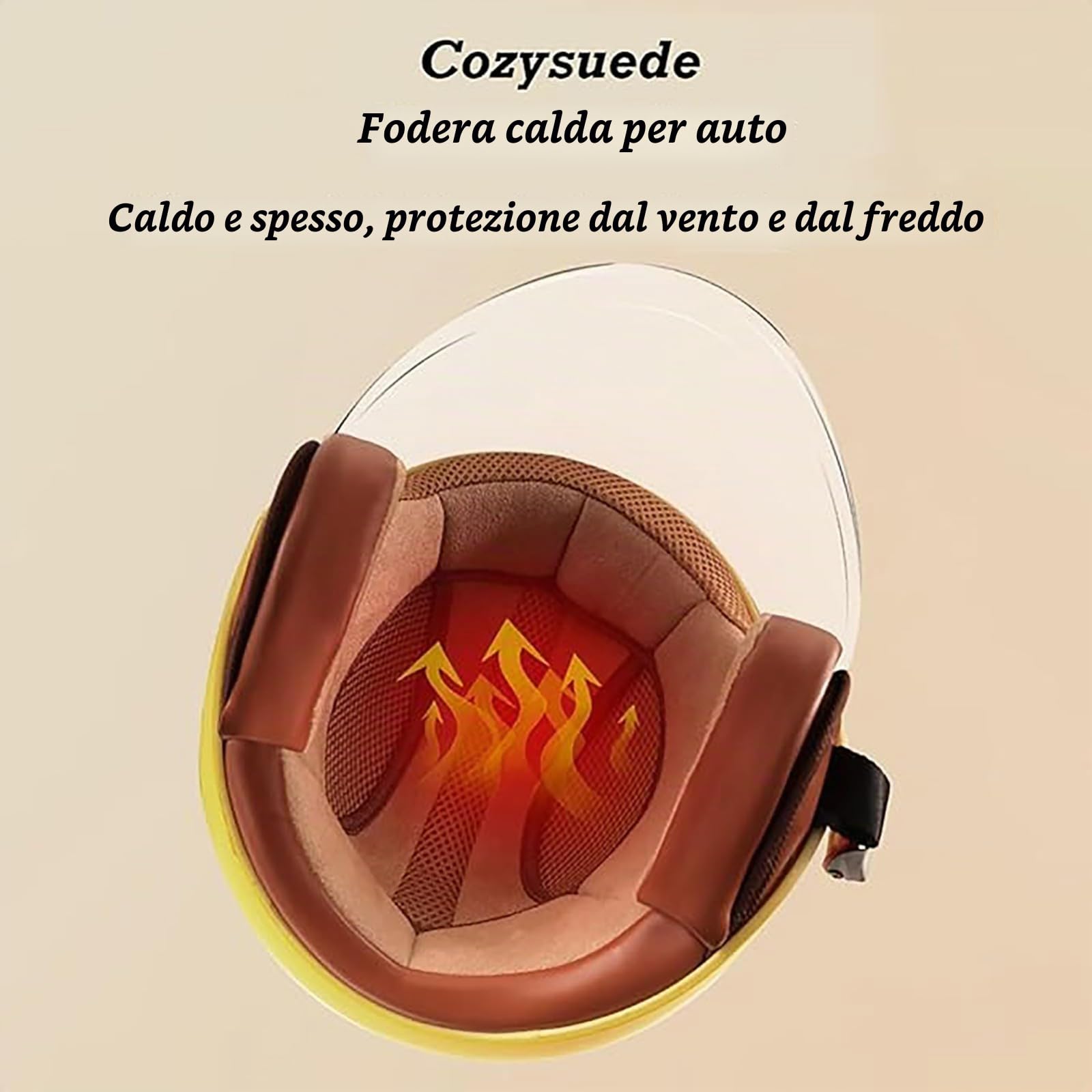 Casco Moto Bambini, Casco Scooter, Casco Jet Con Visiera Parasole, 48-53cm