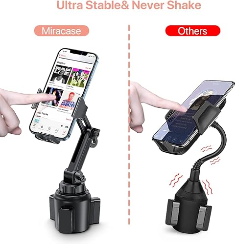 Miniatura 2 de Miracase Soporte Universal para Teléfono en Portavasos de Coche, Versión Mejorada Soporte Ajustable de Cuello Largo para Portavasos de Coche,