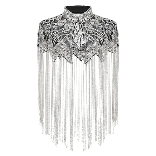 Old DIrd 1920s Flapper Dresses for Women Fringed Shawl Wraps