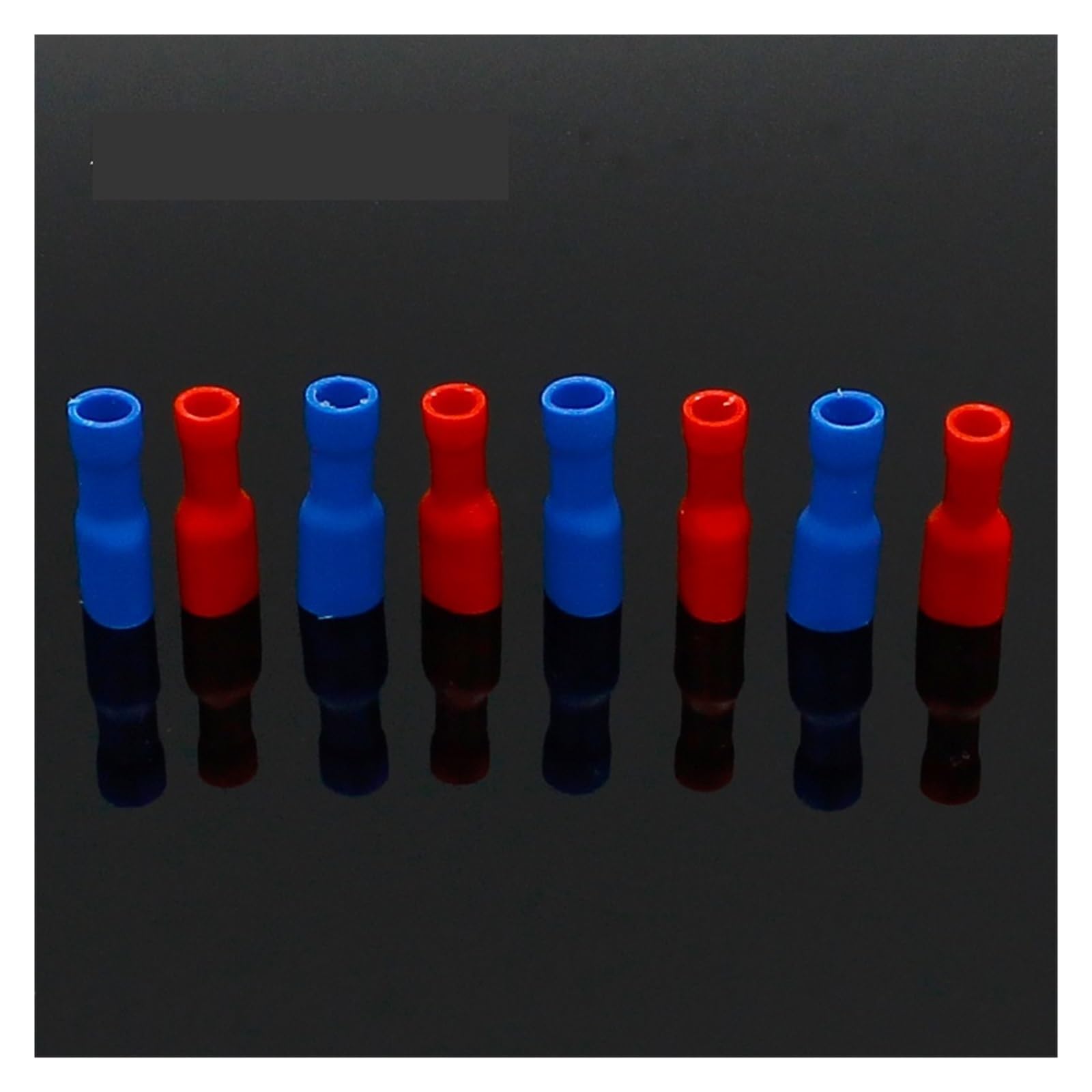 AARTERZZA 200pcs 100 Red + 100 Blue Fully Insulated 4.8mm Female Spade Connector Crimp Terminal
